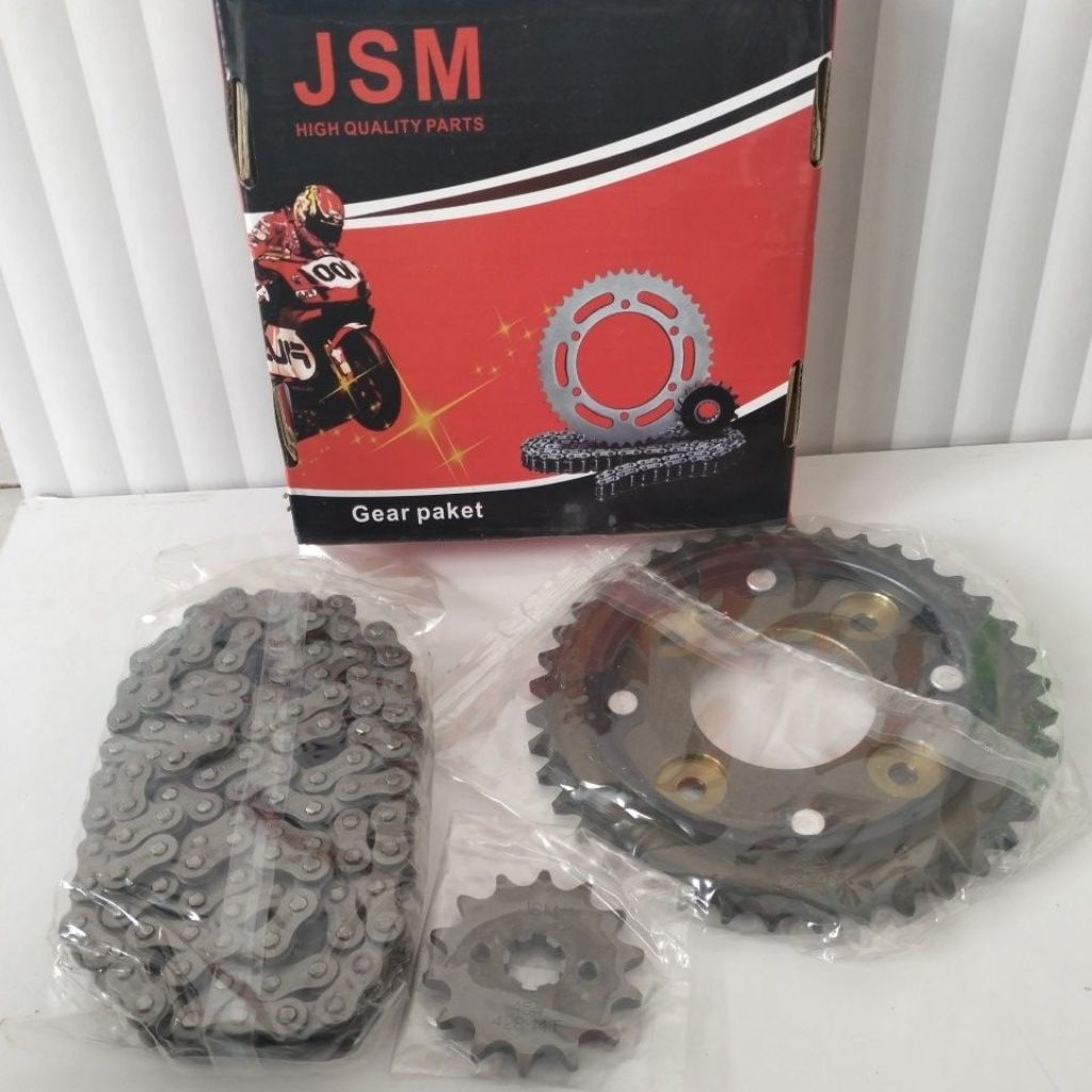 Gear set Revo abs 40t 14t 428h/gear paket Revo abs 428h 40t 14t Honda motorcycle