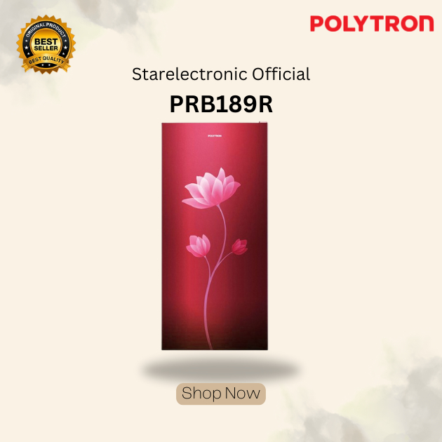 POLYTRON KULKAS 1 PINTU PRB189R 180Liter/PRB189R/PRB-189R/POLYTRON KULKAS 1 PINTU ORIGINAL
