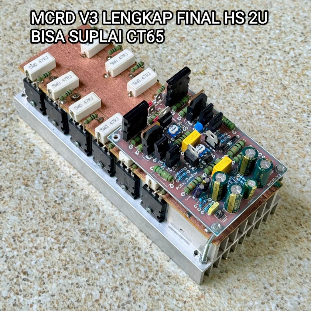 mcrd v3 lengkap heatsink 2u plus final 4,5,6 set final Toshiba 20cm