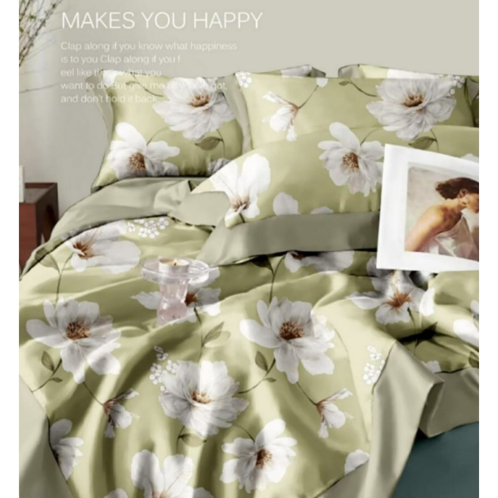 OBRAL SET BEDCOVER TENSL 60S HANEDA SPREI NEW