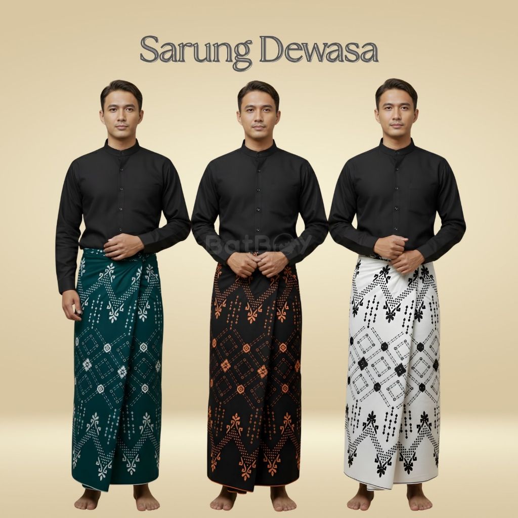 Sarung Pria Dewasa Eksklusif Motif Batik Wadimor Sarung Santri Terbaru