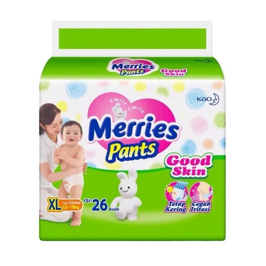 Pempers MERRIES uukuran XL isi 26