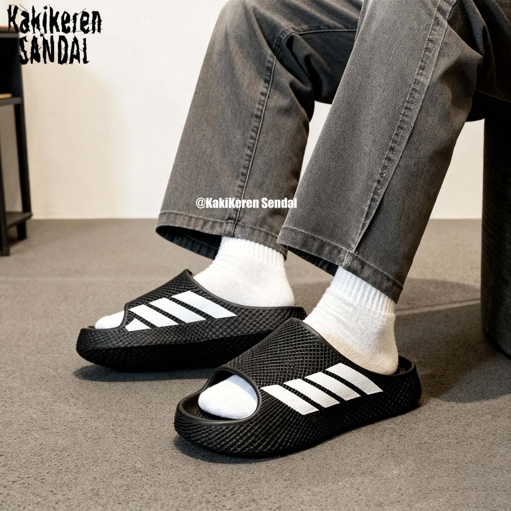 Sandal Pria Premium Model Korea Baim Comanier Sendal Flat Empuk Korea Terbaru