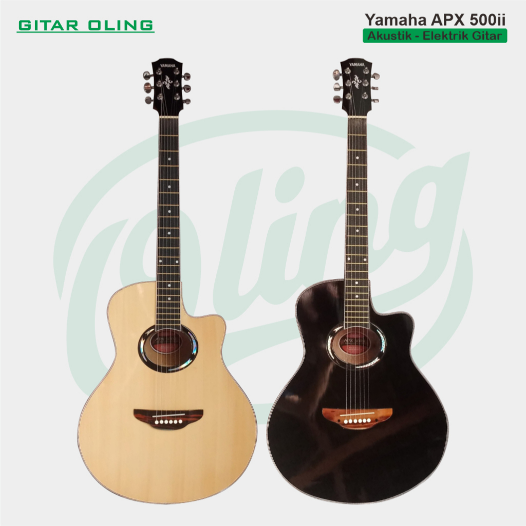 Gitar Yamaha APX 500ii Custom Akustik Elektrik Senar String Guitar