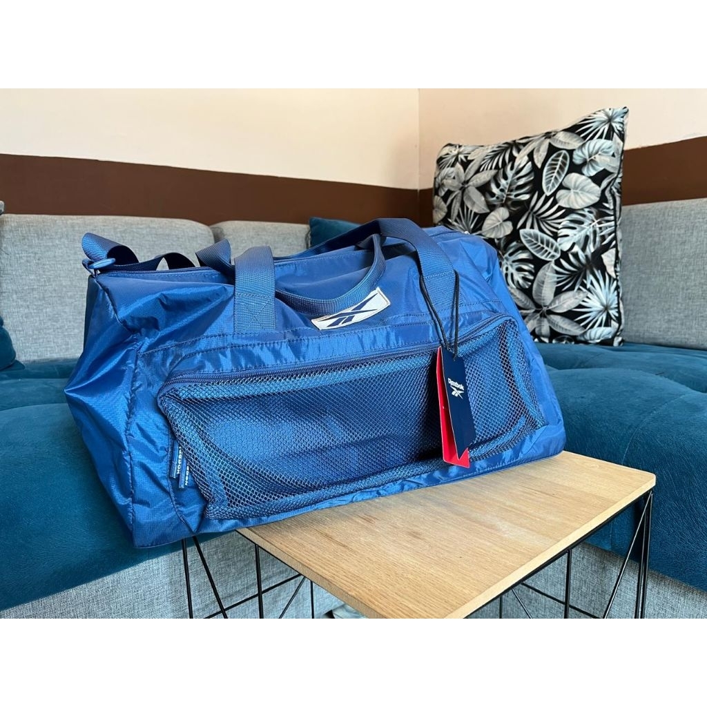 Tas Reebok Berford Duffle Bag Blue Original Sale Sport Station