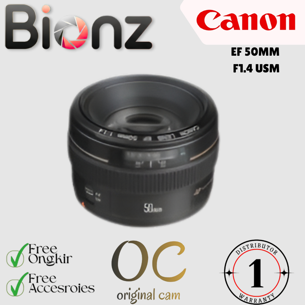 LENSA CANON EF 50MM F1.4 USM / CANON EF 50MM F1.4 USM