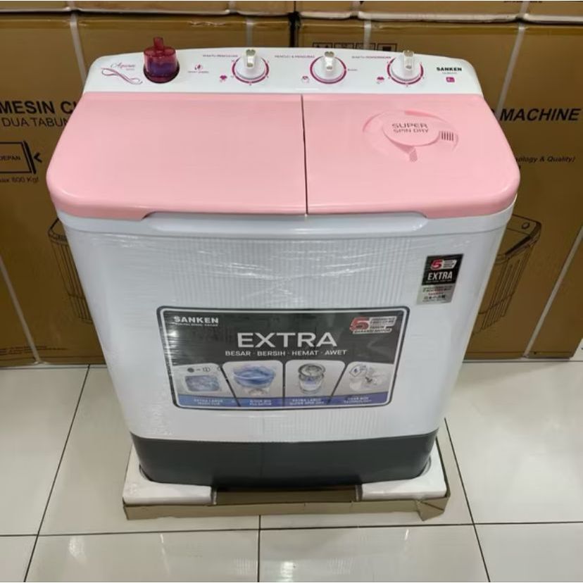 Mesin Cuci 2 Tabung SANKEN TW8663