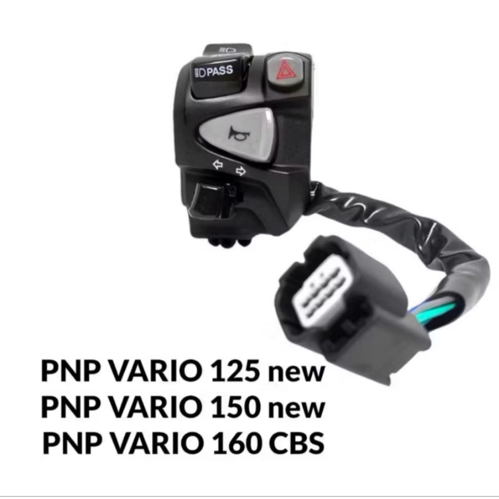 SAKLAR KIRI VARIO 125/150 SAKLAR LAMPU VARIO 125 / 150 VARIO 160 NEW PLUS HAZARD