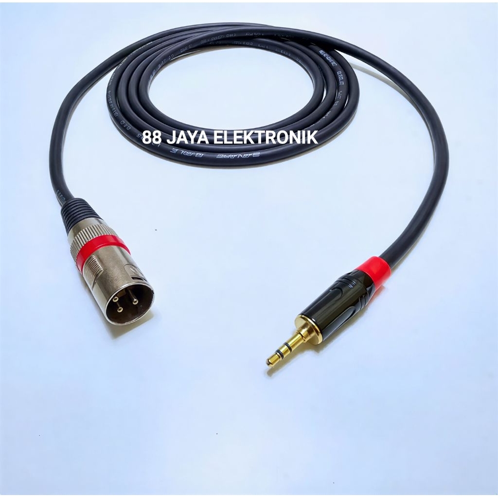 kabel audio jack 3,5mm to xlr male / kabel hp ke mixer