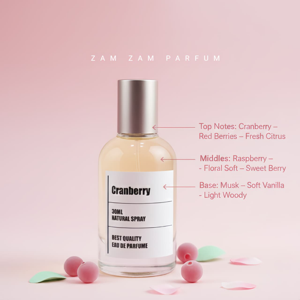 ( 30ml ) c4rnbery ZAM ZAM Parfum 30ml | Soft • Fresh • Best Seller