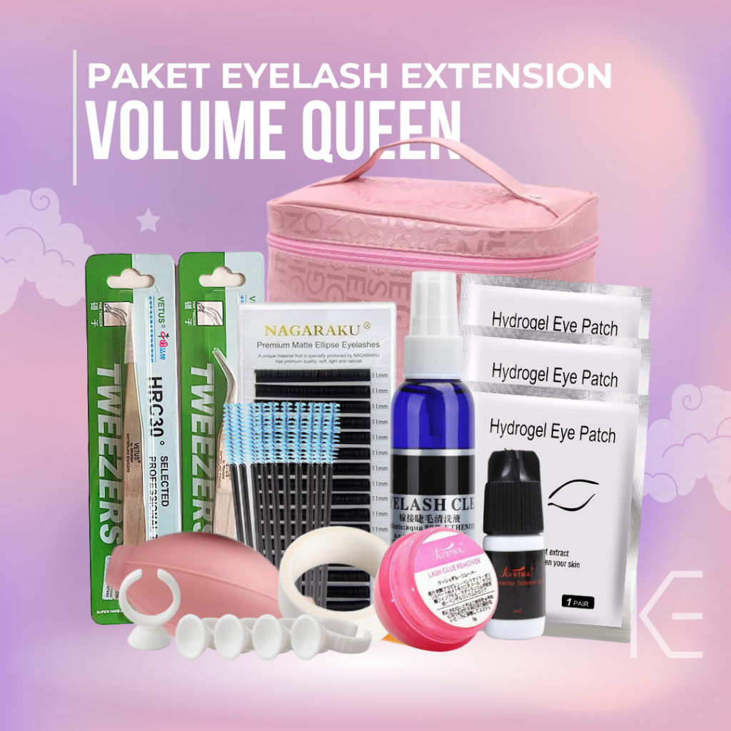 PAKET EYELASH EXTENTION LENGKAP + TAS TERMURAH