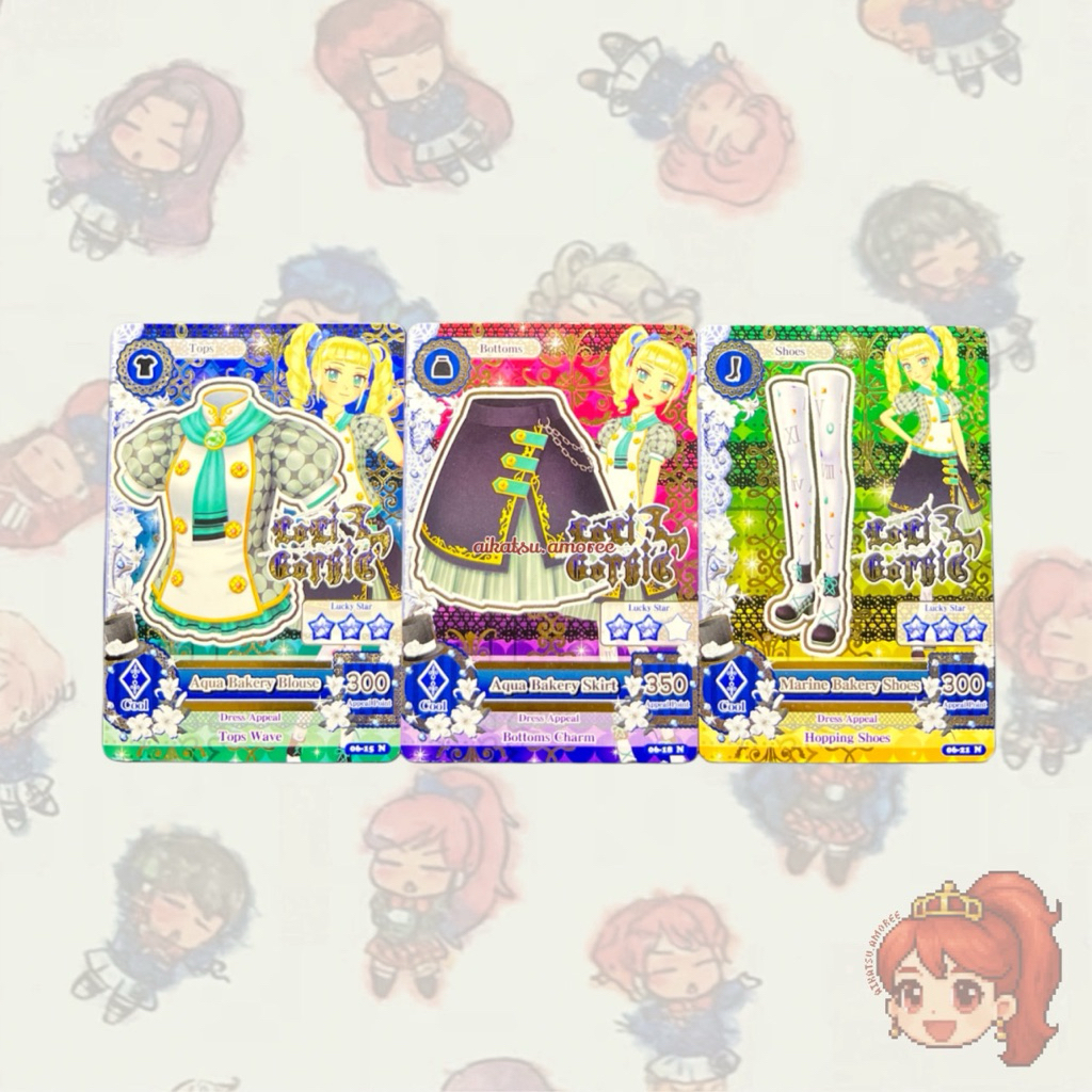 Aikatsu Normal Brand Loli Gothic Aqua Bakery Set Yurika Todo