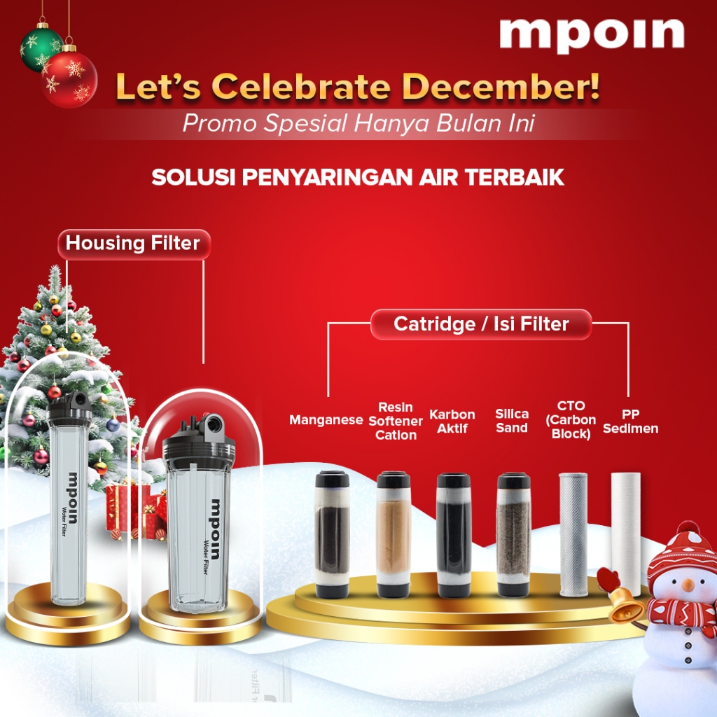 Filter Air Water Filter Tandon Toren Air Sumur MPOIN / Filter Air Sumur / 20 INCH