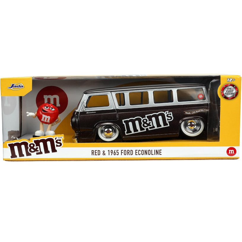 Jada Toys M&M's 1:24 1965 Ford Econoline Die-cast Car with Red Figure