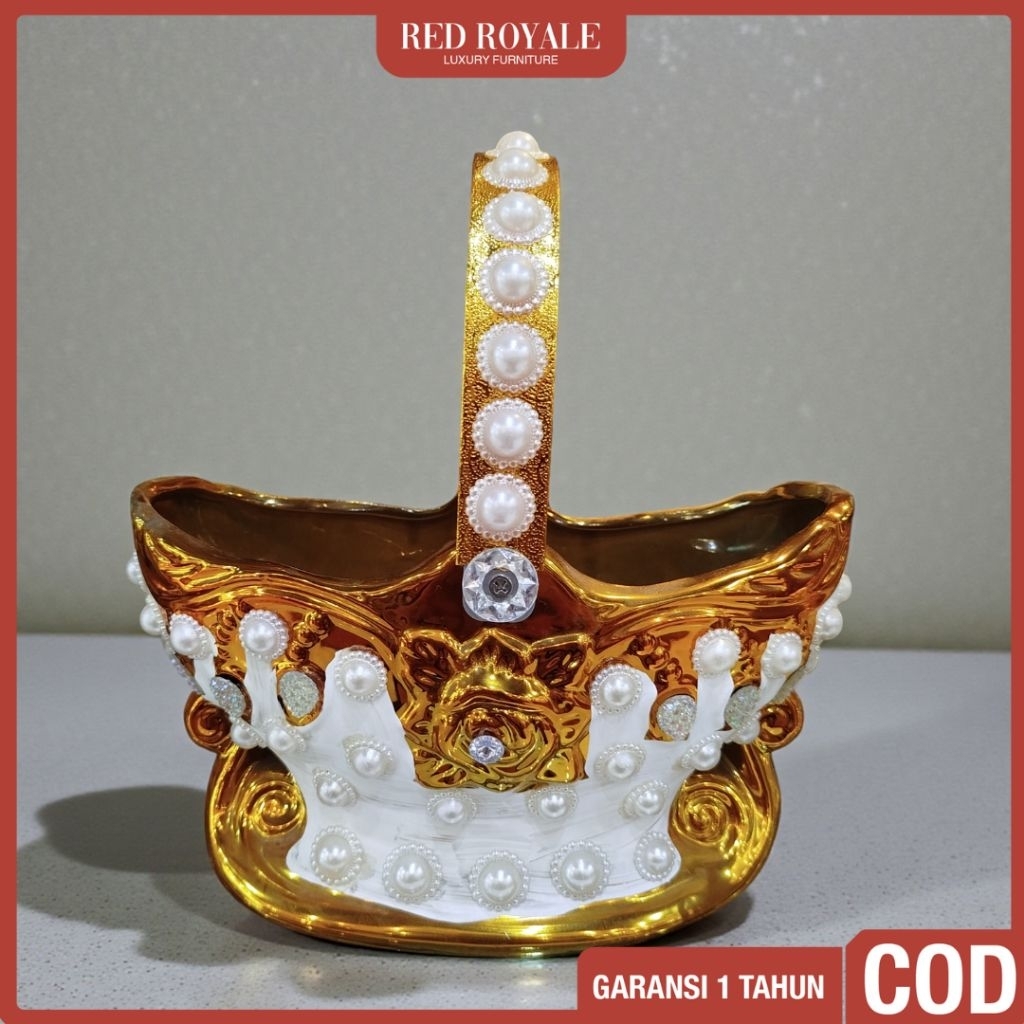 keranjang serbaguna keranjang bunga keramik dekorasi hiasan ruang tamu