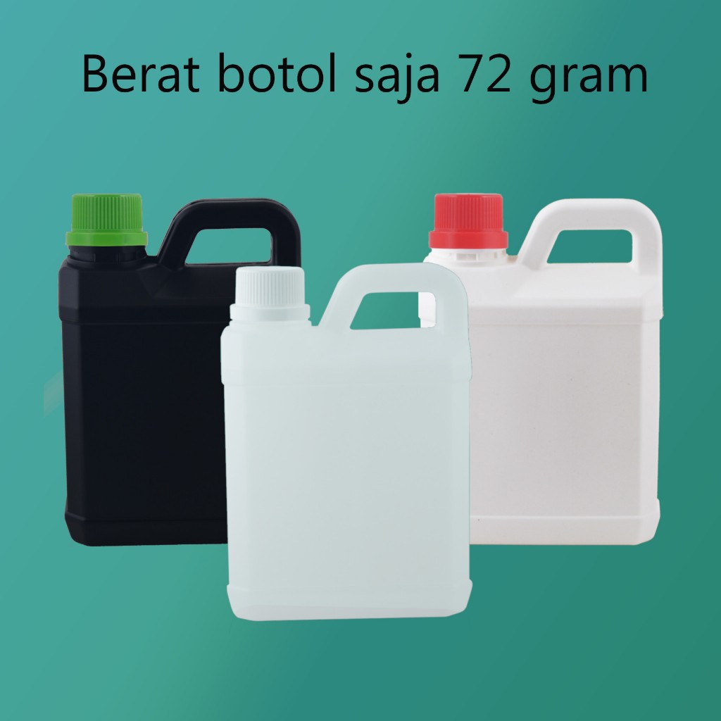 Jerigen 1 Liter Pendek tutup segel