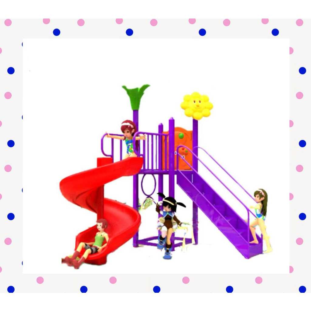 Outdoor Playground Perosotan Besar Taman Bermain Anak Mainan Anak Perosotan Besar Kokoh