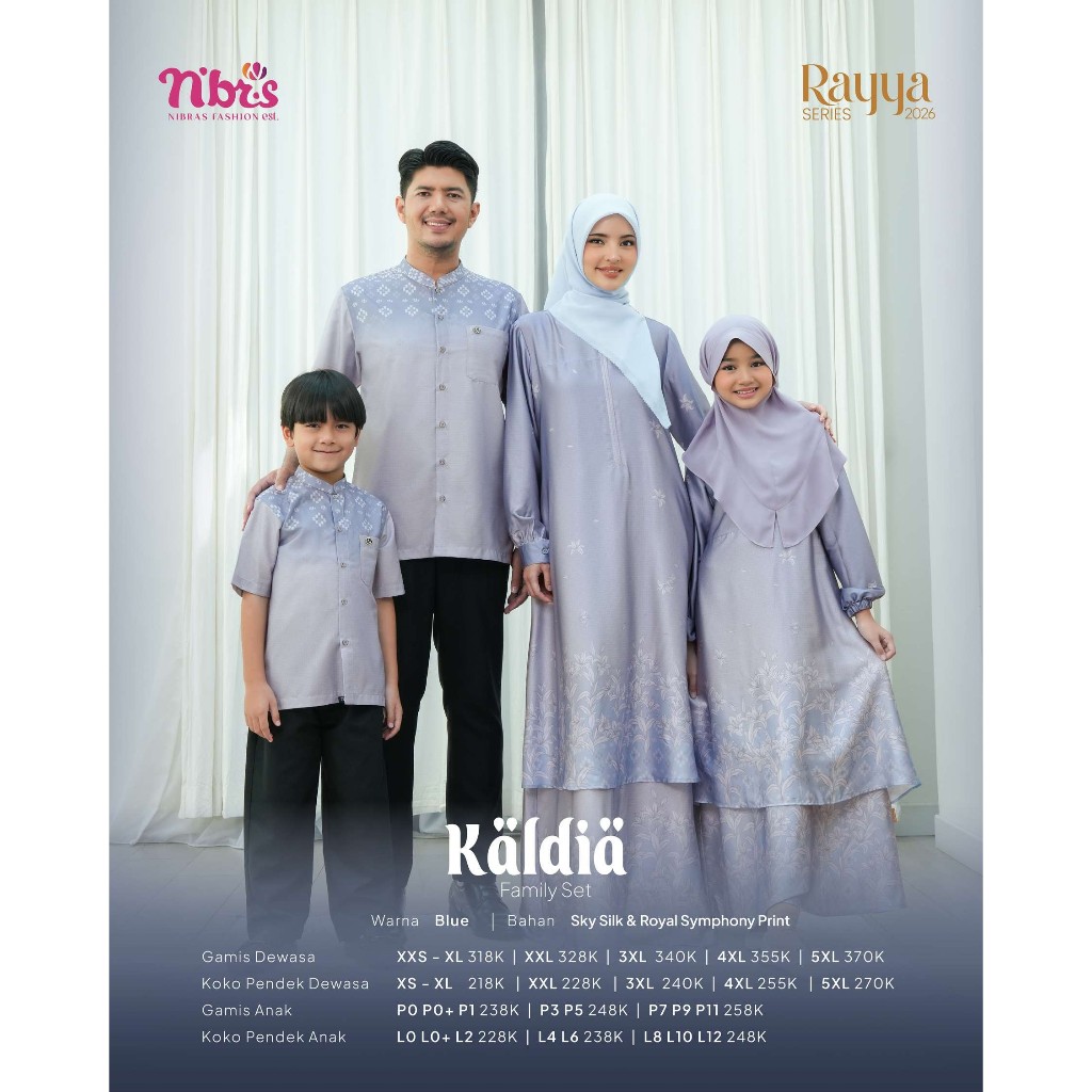 TOKO NIBRAS ONLINE - SARIMBIT NIBRAS 2026 - BAJU COUPLE SERAGAM KELUARGA KOKO LENGAN PANJANG - SARIM