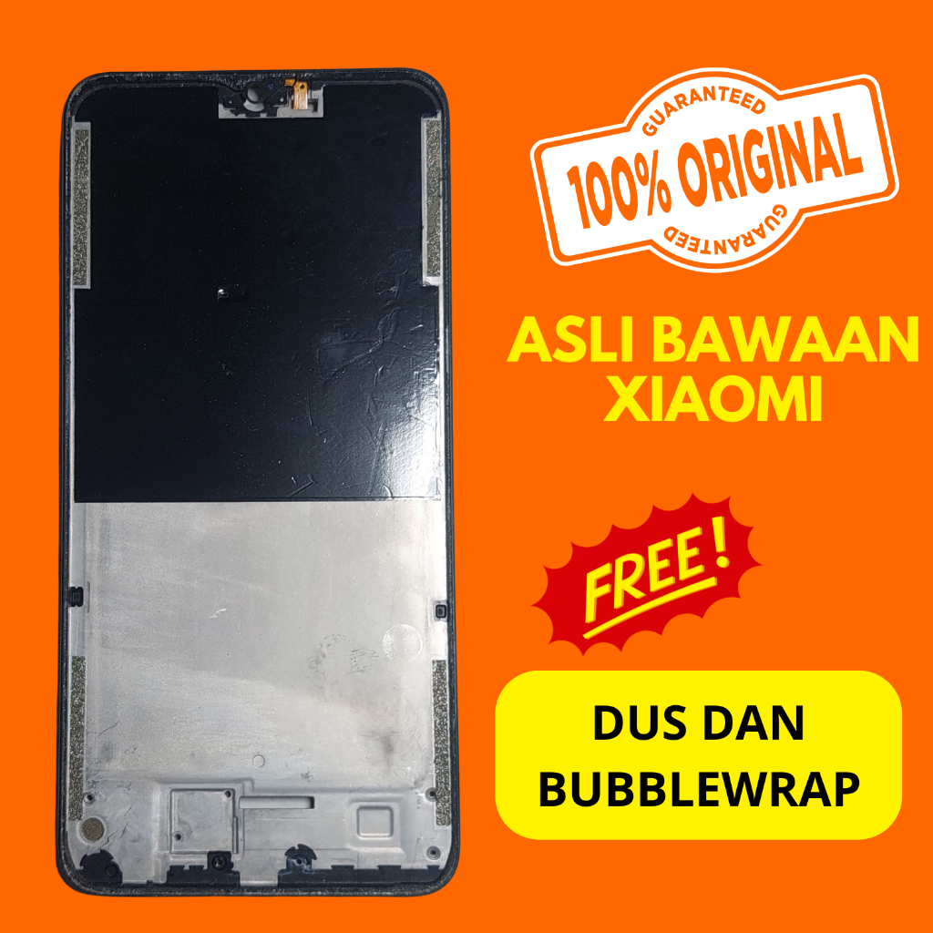 frame lcd xiaomi redmi 8 - asli ori xiaomi - tulangan tatakan ori copotan cabutan bawaan