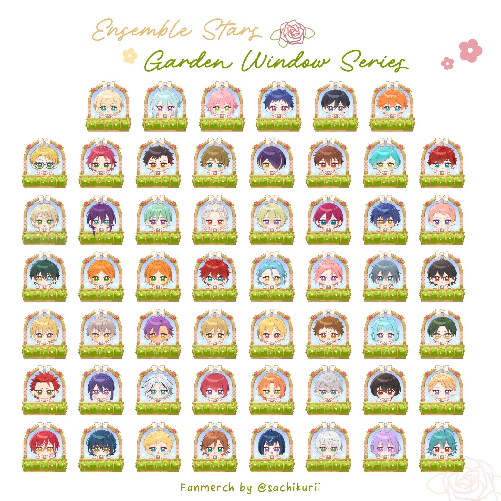 Ensemble Stars Garden Window Sticker - Fanmerch by sachikurii