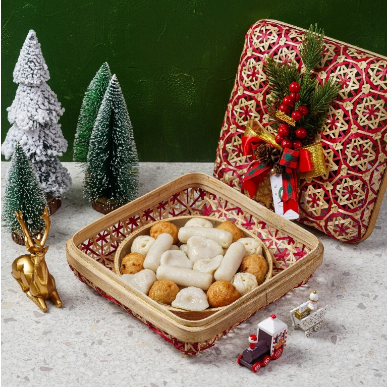 Hampers Pempek Natal Keranjang Sukacita / Hampers Natal Frozen / Hampers Natal ready to eat