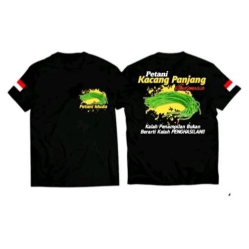 Kaos Petani Kacang Panjang Indonesia Petani Muda / Baju Pria / Wanita