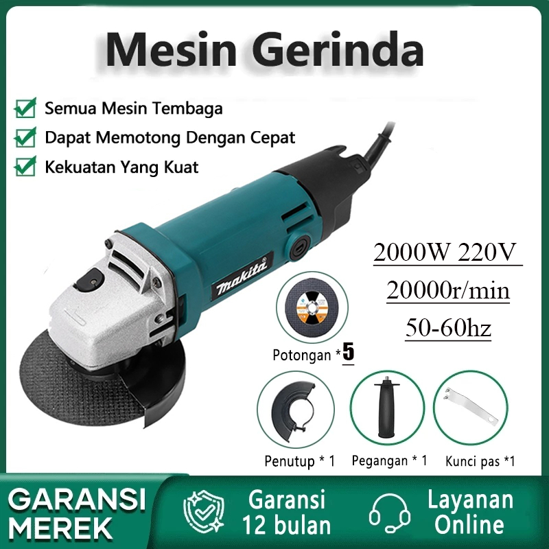 <COD>MAKITA Mesin Gerinda Angle Brushless Gerinda Angle Grinder Cordless Mesin Gerinda Tangan