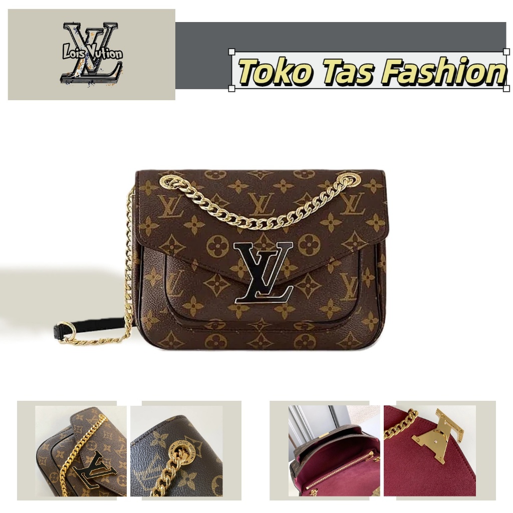 tas selempang bahu wanita Tas kurir wanita yang trendi/tas rantai wanita