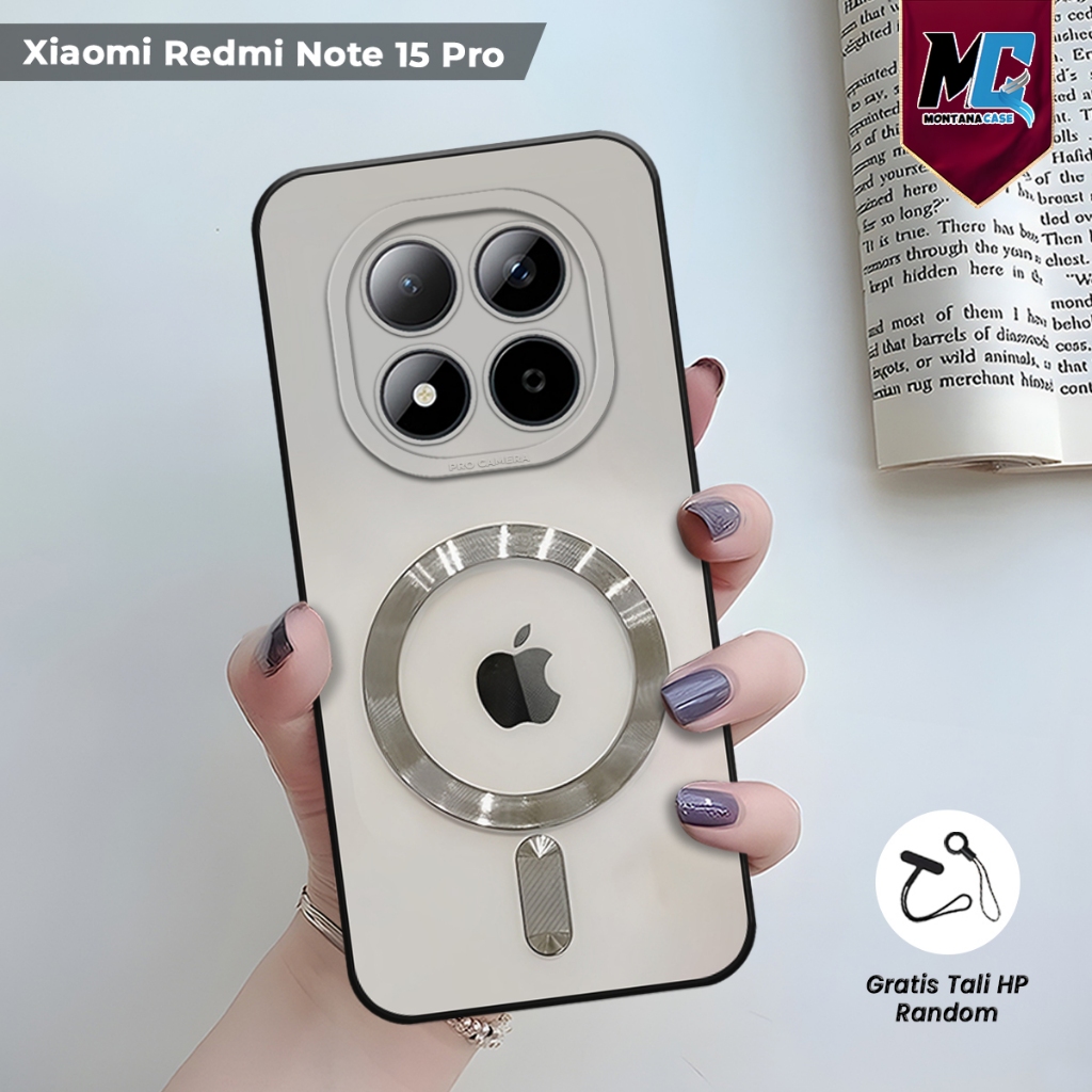 Casing Xiaomi Redmi Note 15 Pro 5G Terbaru 2025 Motif Magsafe Apel | Softcase Pro Camera kompatibel 