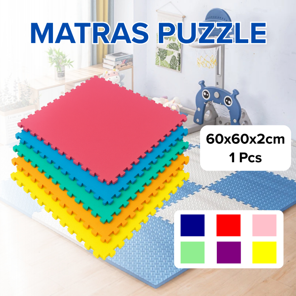 Matras puzzle karpet Eccomat Polos / Puzzle Eva Tikar Polos 60 x 60 x 2 cm