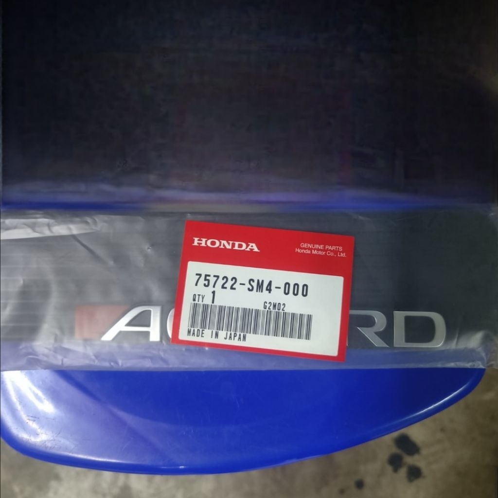 Emblem logo tulisan honda accord maestro 75722-SM4-000