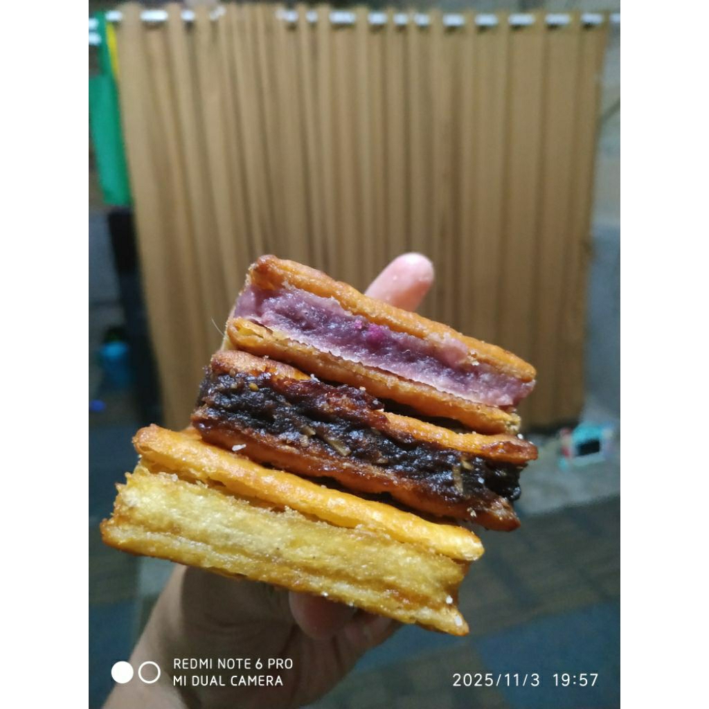 gabin tape, ubi ungu, pisang coklat