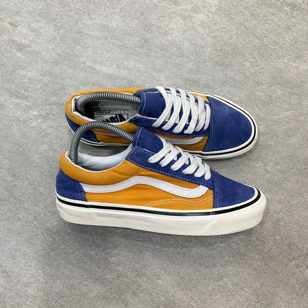 Vans Old Skool Style 36 DX Anaheim Factory The Color Blue Orange
