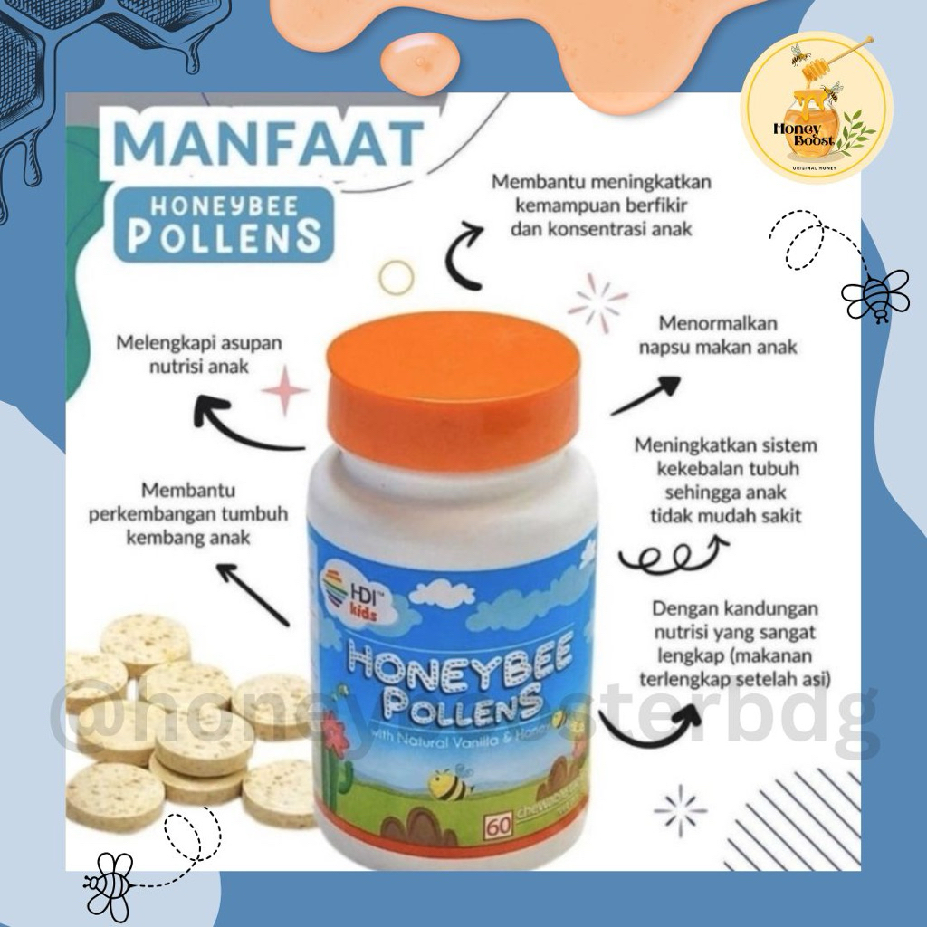 Honey bee pollens HDI EXP 2027 / kids 3 / pollenergy / bee propolis