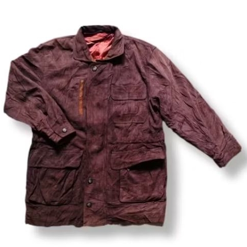 Suede Leather Parka LD 122 cm HIROKO HOMME kulit domba asli