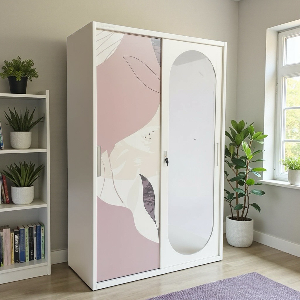 Lemari Besi 2 Pintu Jumbo {( RAKIT / NON RAKIT )} Lemari Pakaian Besi Sleding 2 Pintu Jumbo Lemari S