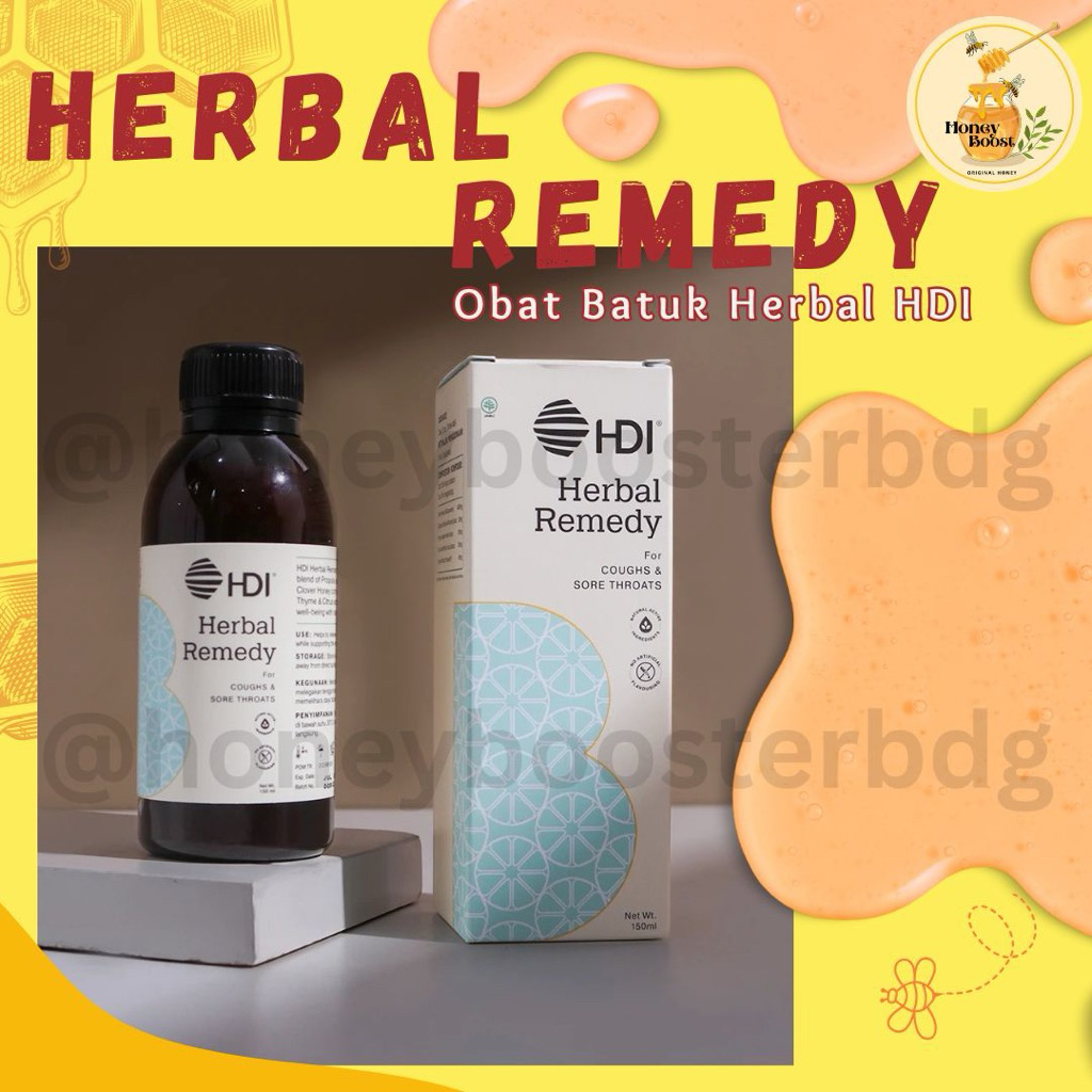 OBAT BATUK HERBAL REMEDY HDI 100% ORIGINAL EXP 2027