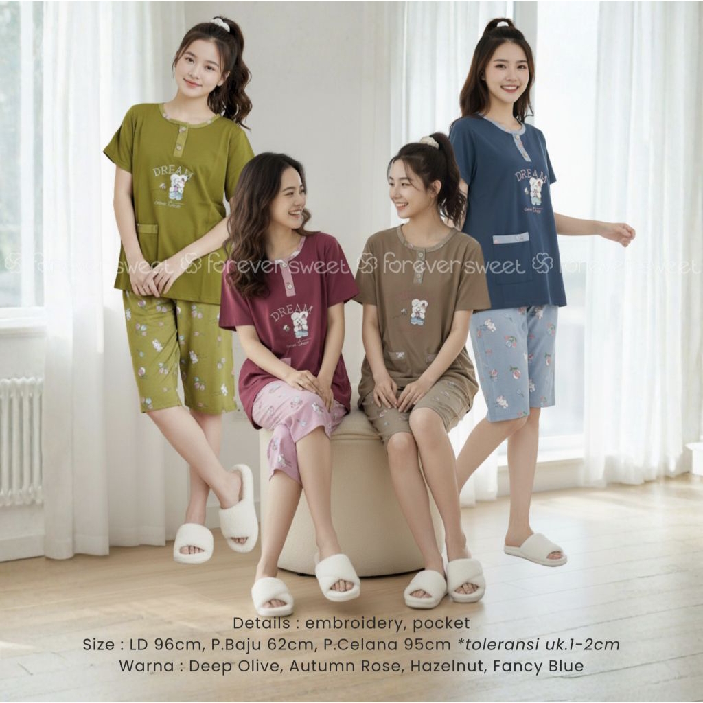 GROSIR Baju Tidur FOREVER Sweet Concept ¾ ABG / Remaja V 748, V 737 - 1, V 759, V 792, V 816, V 827,