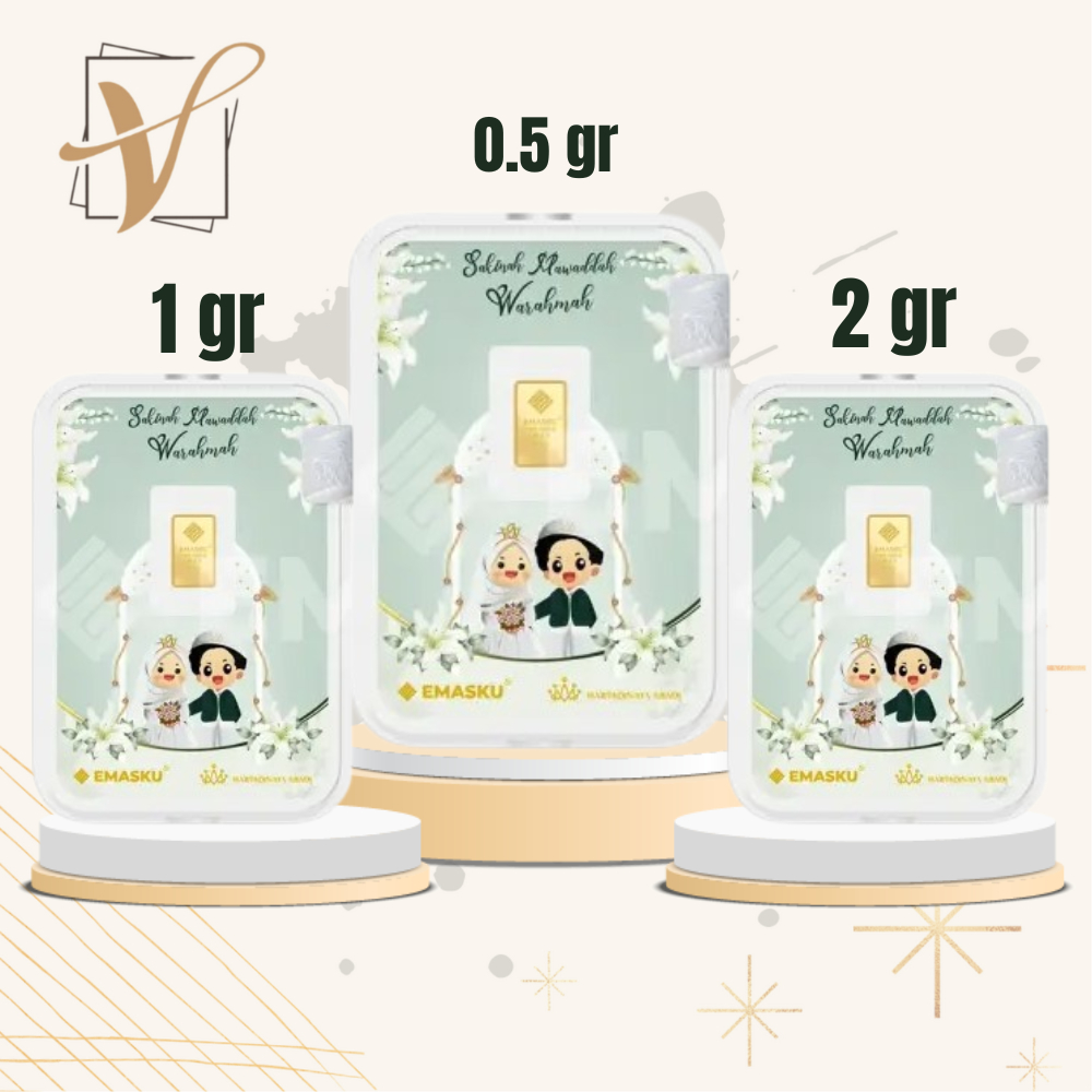 Logam Mulia Emasku Wedding Samawa 0.5 - 2 Gram