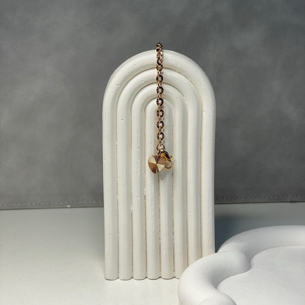 L-1 rose gold gelang titanium emboss 750