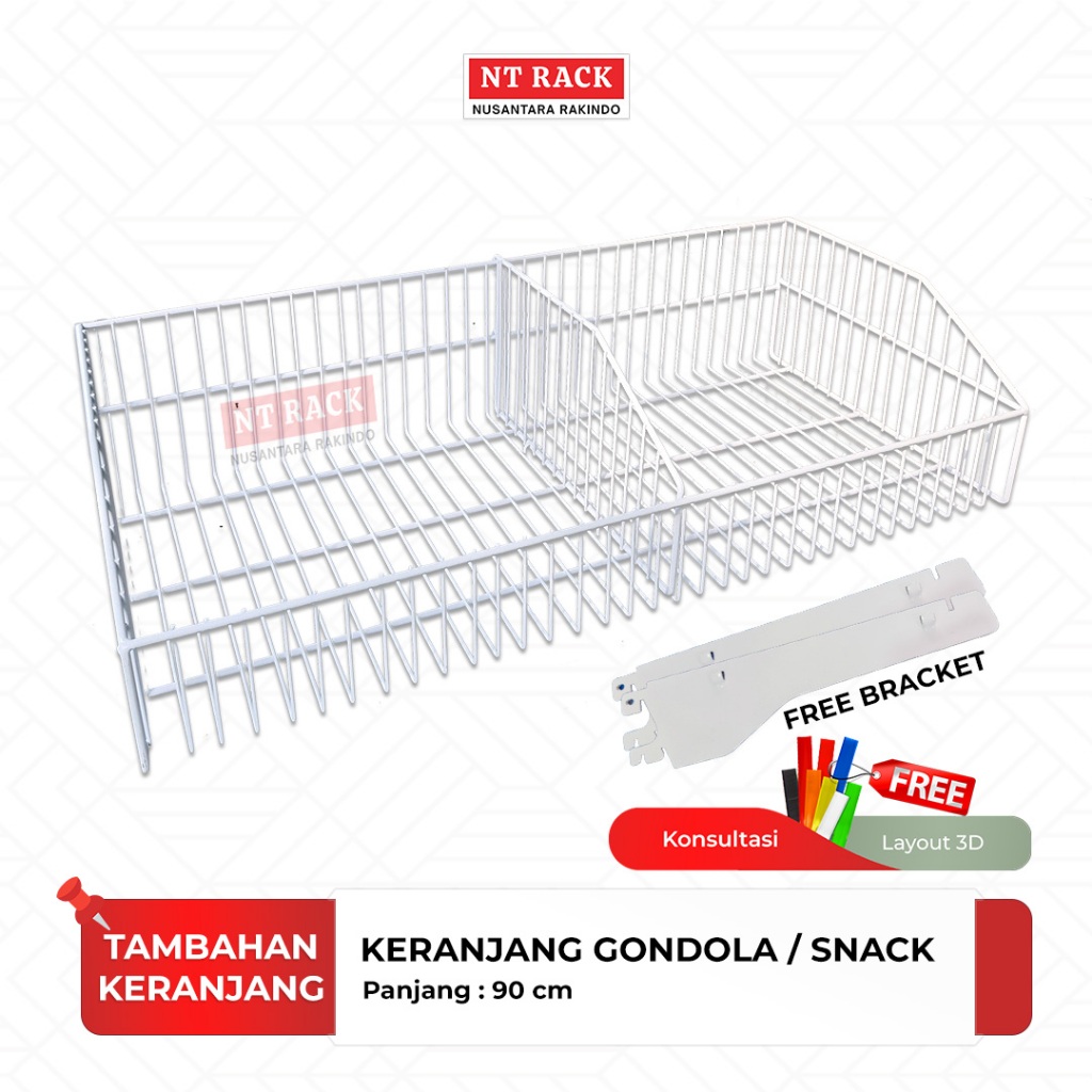 KERANJANG SNACK/ KERANJANG GONDOLA/ KERANJANG ROTI