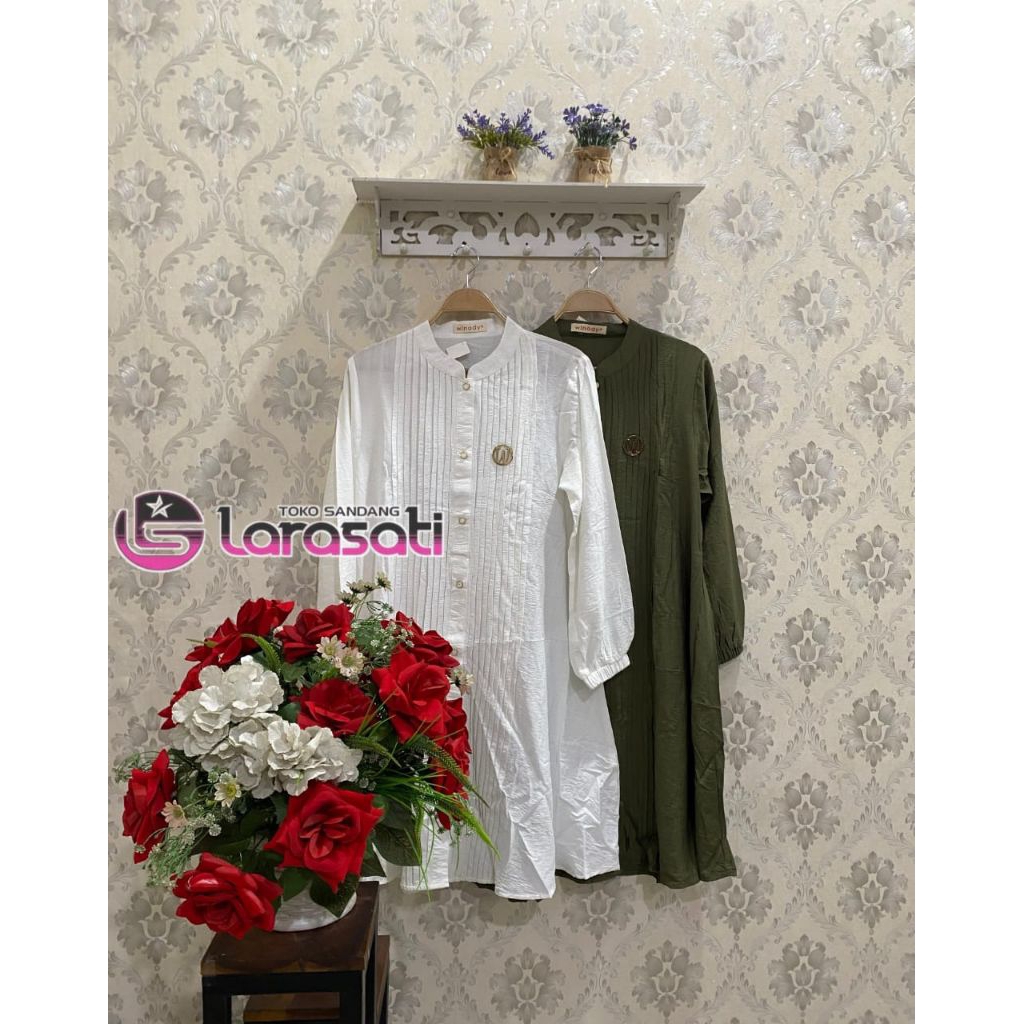 Blouse tunik WINODY lengan panjang/tunik kekinian/blouse tunik terbaru/