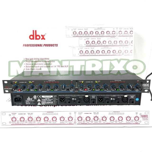Compressor DBX 166Xl Grade A Professional Compresor Limiter Dbx 166 xl dbx166 xl ( Bisa Cod )