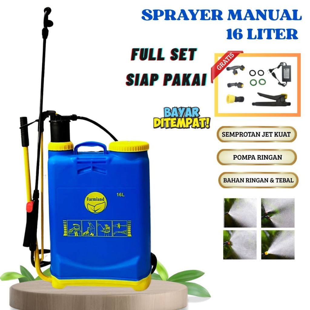 MJT Tangki Sprayer Manual 16 Liter Semprotan Hama Manual 16 Liter Alat Semprot Padi