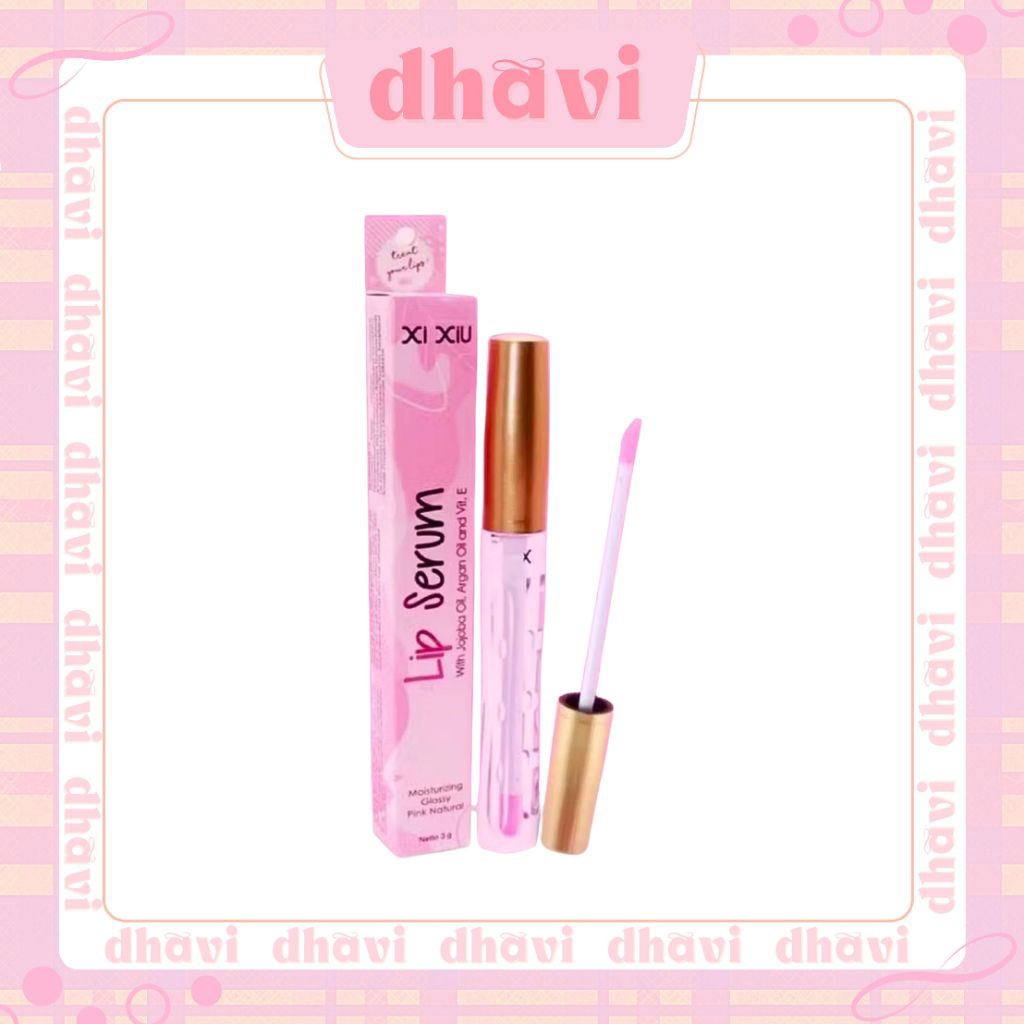 XI XIU Lip Serum 3gr Serum Perawatan Bibir Pink Alami Moist Original BPOM