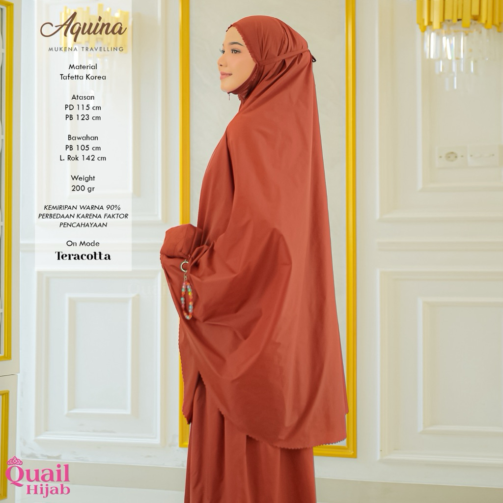 Quail Hijab - AQUINA MUKENA EXCLUSIVE ORI QUAIL