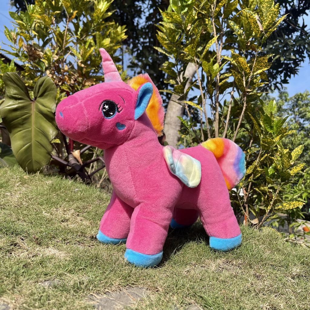 SNI  BONEKA UNICORN JUMBO 50cm kuda poni little poni