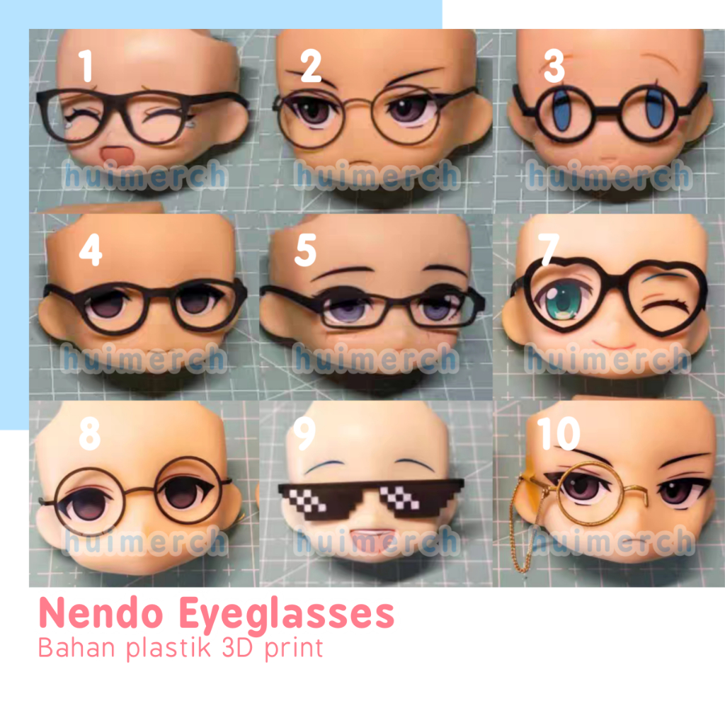 Nendoroid Eyeglasses Sunglasses Kacamata Nendo Doll Accessories 1/12 1/6 BJD