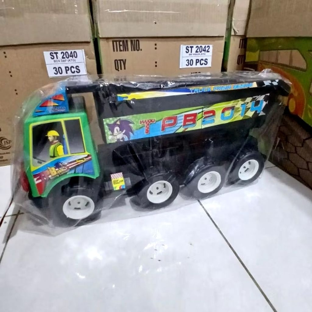 GOLDEN TOYS - MAINAN ANAK MOBIL TRUCK BAK PASIR JUMBO + SEKOP MURAH BERKUALITAS TPB2014W