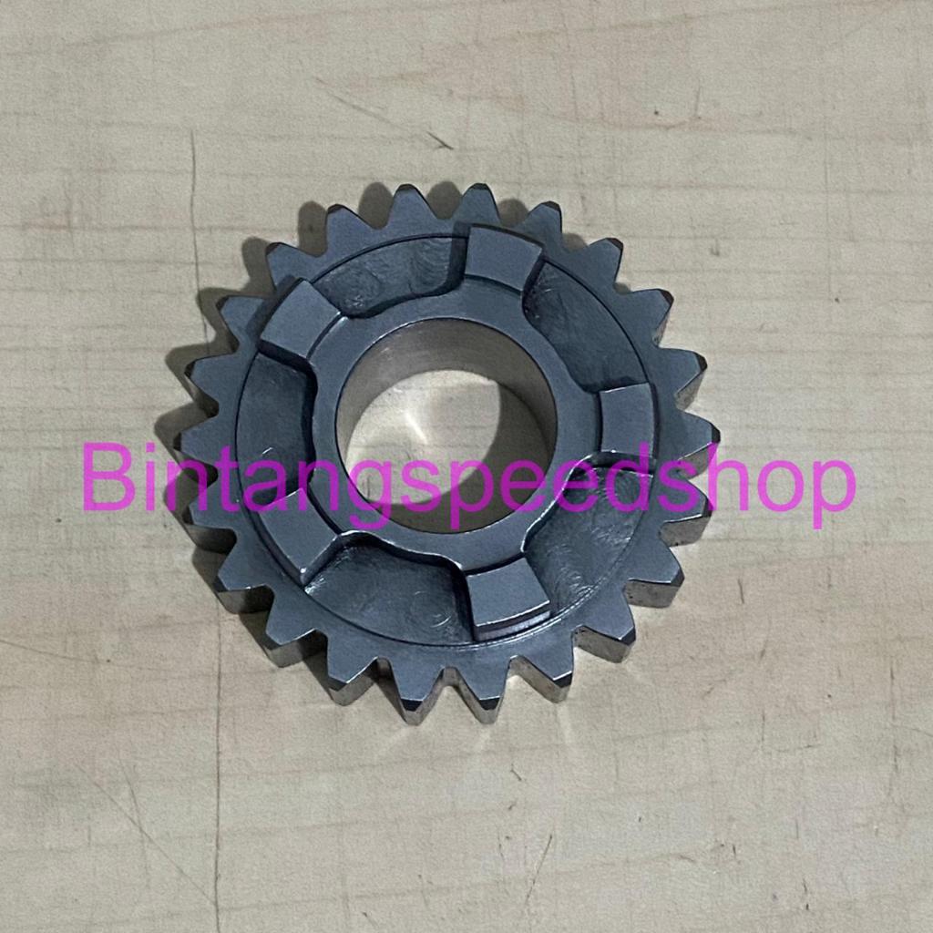 Rasio Racing Mx king gigi 5 mata 22T lawan std